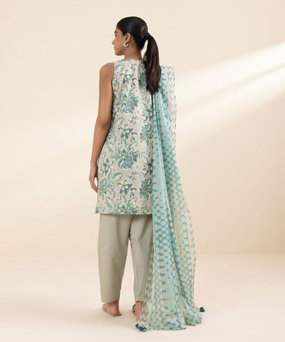 SAPPHIRE | UNSTITCHED 2 PIECE PRINTED LAWN SUIT