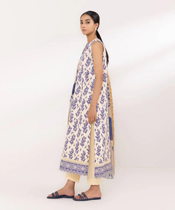 SAPPHIRE | UNSTITCHED 2 PIECE PRINTED LAWN SUIT