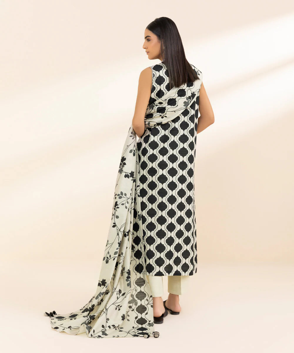 SAPPHIRE | UNSTITCHED 2 PIECE PRINTED LIGHT KHADDAR SUIT