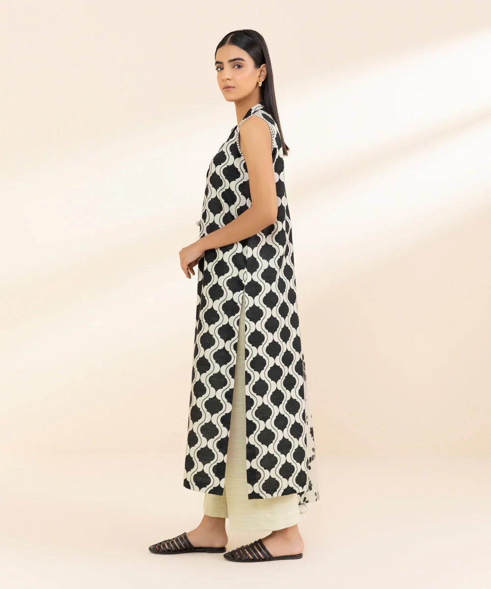 SAPPHIRE | UNSTITCHED 2 PIECE PRINTED LIGHT KHADDAR SUIT