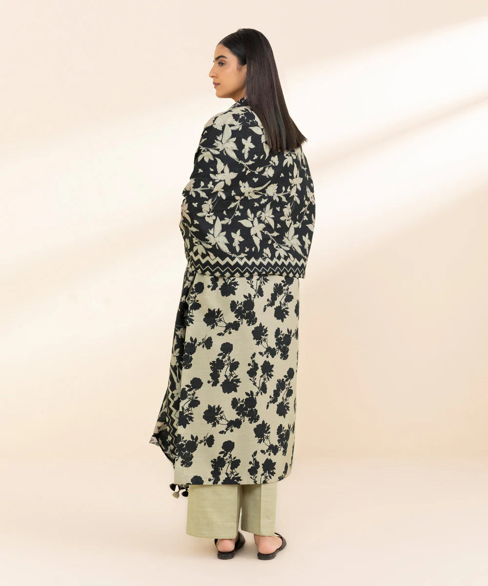 SAPPHIRE | UNSTITCHED 2 PIECE PRINTED LIGHT KHADDAR SUIT