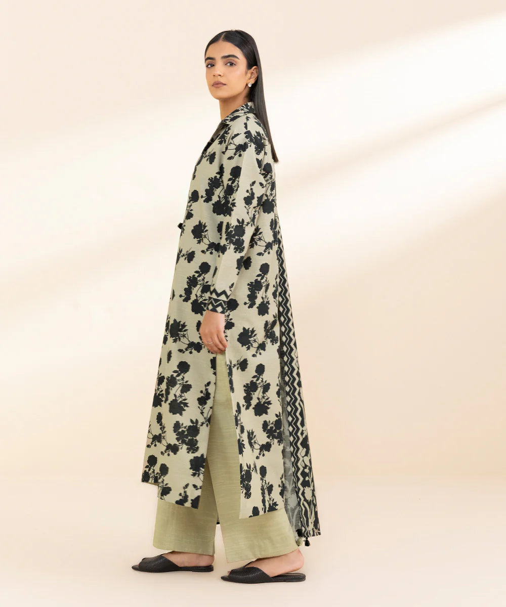 SAPPHIRE | UNSTITCHED 2 PIECE PRINTED LIGHT KHADDAR SUIT