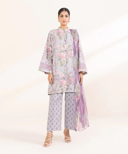 SAPPHIRE | UNSTITCHED 2 PIECE PRINTED KHADDAR SUIT