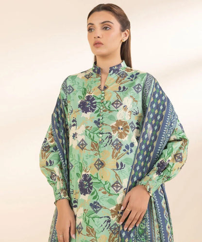 SAPPHIRE | UNSTITCHED 2 PIECE PRINTED LAWN SUIT