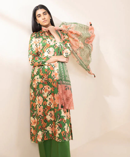 SAPPHIRE | UNSTITCHED 2 PIECE PRINTED LAWN SUIT