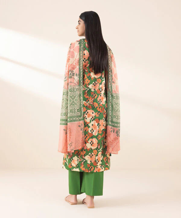 SAPPHIRE | UNSTITCHED 2 PIECE PRINTED LAWN SUIT