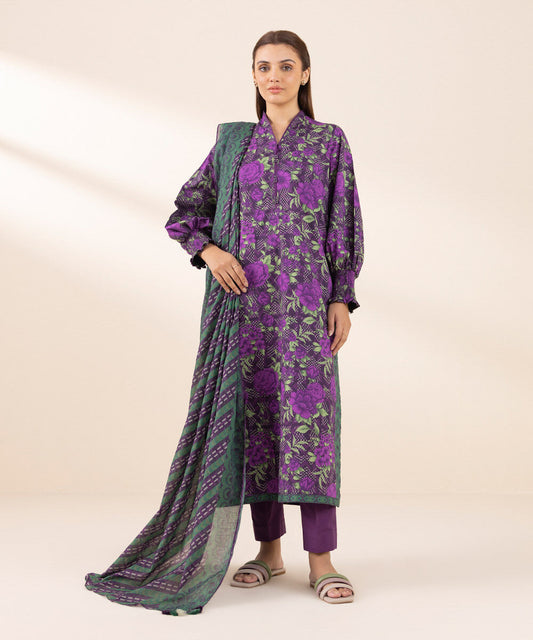 SAPPHIRE | UNSTITCHED 2 PIECE PRINTED LAWN SUIT