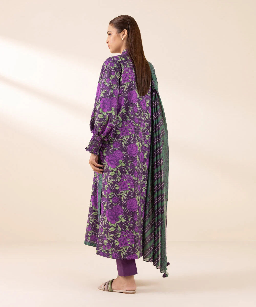 SAPPHIRE | UNSTITCHED 2 PIECE PRINTED LAWN SUIT