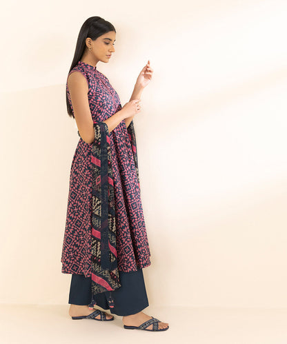 SAPPHIRE | UNSTITCHED 2 PIECE PRINTED LAWN SUIT