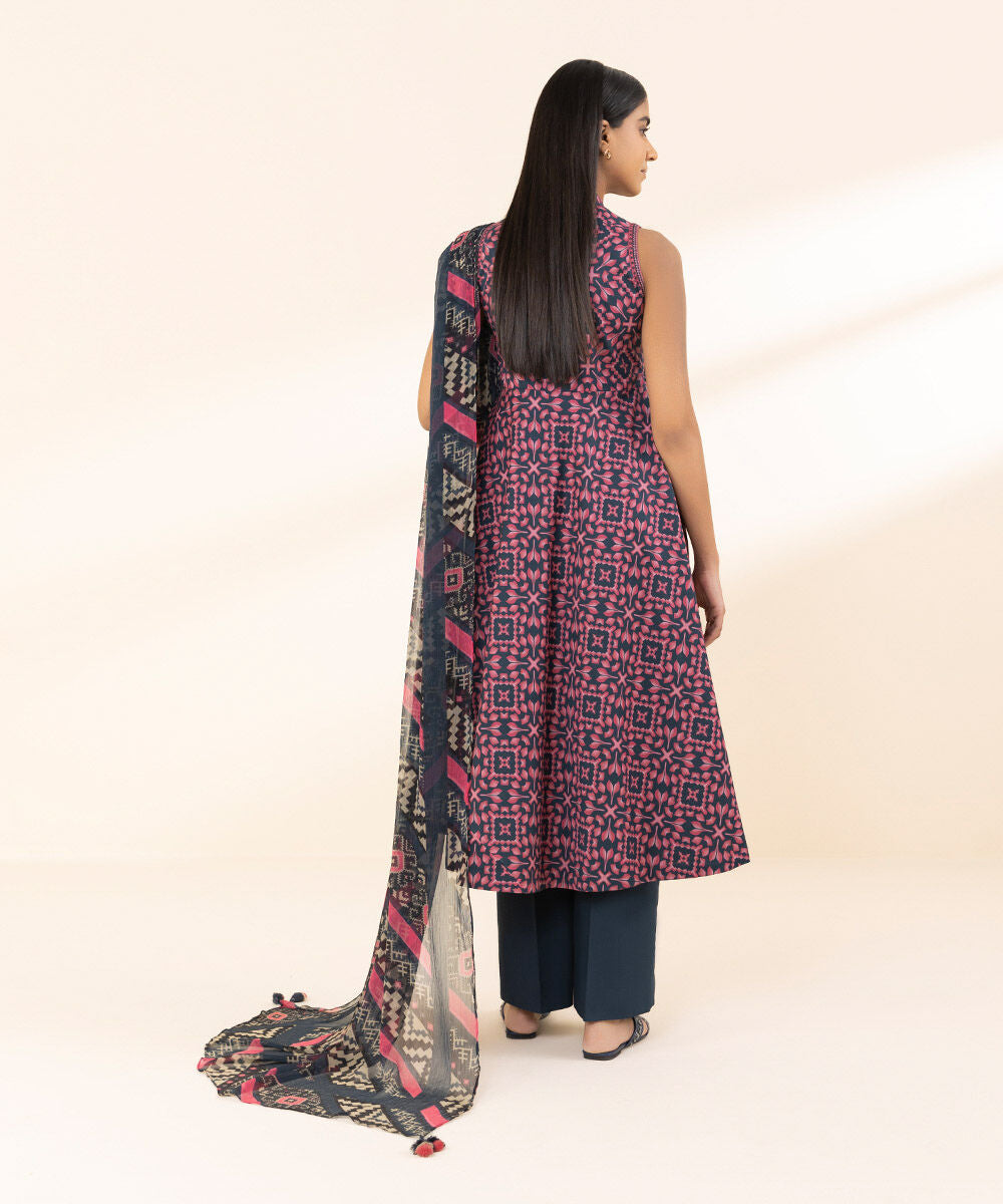 SAPPHIRE | UNSTITCHED 2 PIECE PRINTED LAWN SUIT