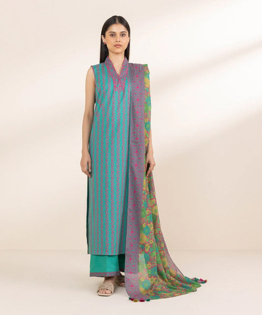 SAPPHIRE | UNSTITCHED 2 PIECE PRINTED LAWN SUIT