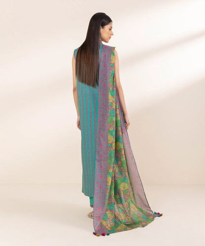 SAPPHIRE | UNSTITCHED 2 PIECE PRINTED LAWN SUIT