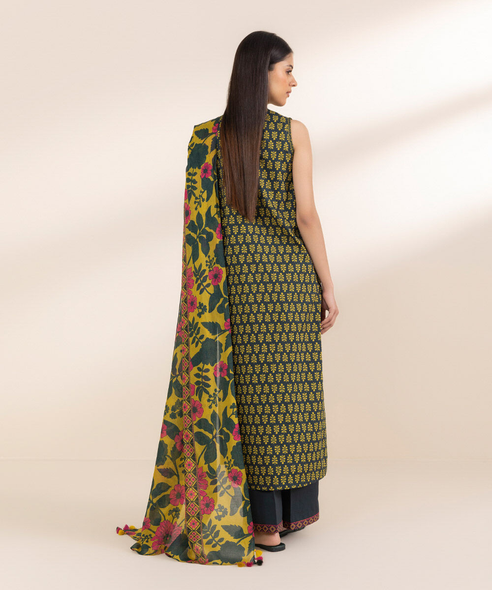 SAPPHIRE | UNSTITCHED 2 PIECE PRINTED LAWN SUIT