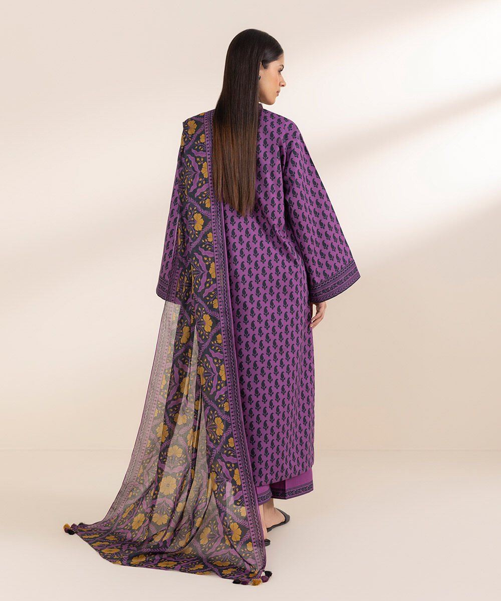 SAPPHIRE | UNSTITCHED 2 PIECE PRINTED LAWN SUIT