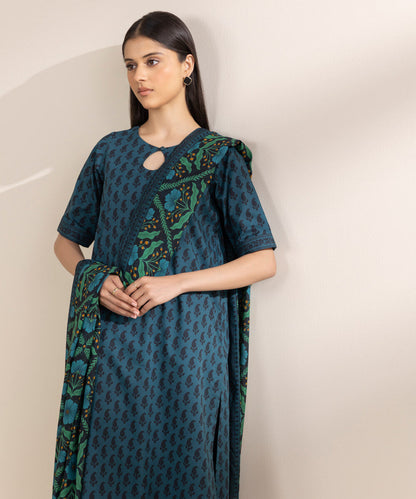 SAPPHIRE | UNSTITCHED 2 PIECE PRINTED LAWN SUIT