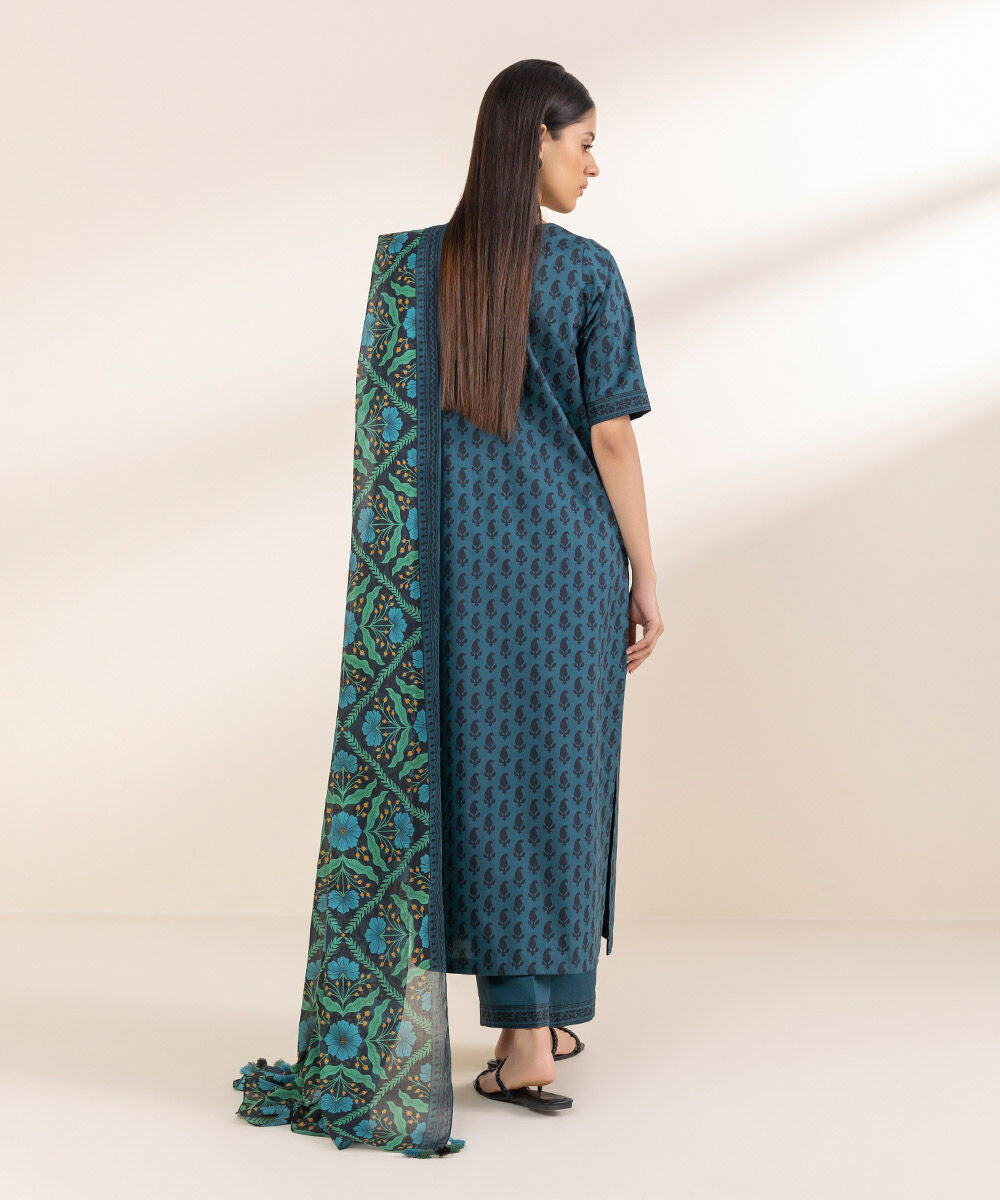 SAPPHIRE | UNSTITCHED 2 PIECE PRINTED LAWN SUIT