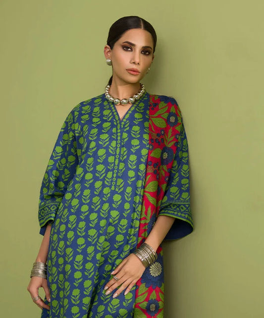 SAPPHIRE | UNSTITCHED 2 PIECE PRINTED LAWN SUIT