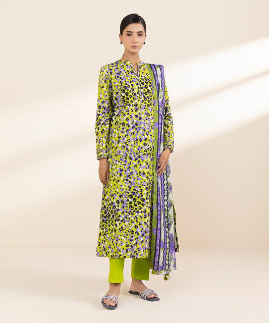 SAPPHIRE | UNSTITCHED 2 PIECE PRINTED LAWN SUIT