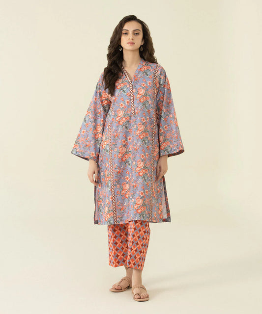 SAPPHIRE | UNSTITCHED 2 PIECE PRINTED LAWN SUIT