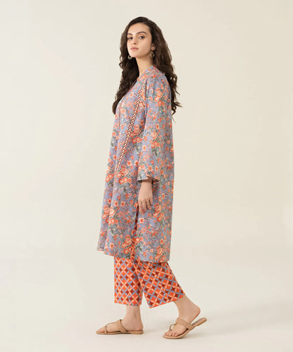 SAPPHIRE | UNSTITCHED 2 PIECE PRINTED LAWN SUIT