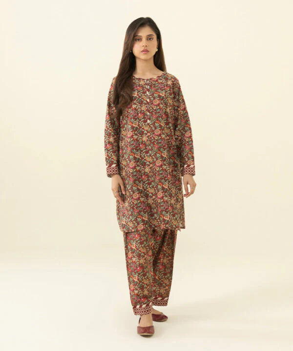 SAPPHIRE | UNSTITCHED 2 PIECE PRINTED LIGHT KHADDAR SUIT