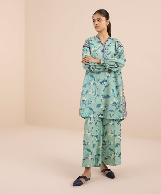 SAPPHIRE | UNSTITCHED 2 PIECE PRINTED LAWN SUIT