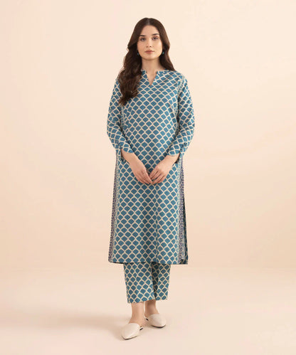 SAPPHIRE | UNSTITCHED 2 PIECE PRINTED LAWN SUIT