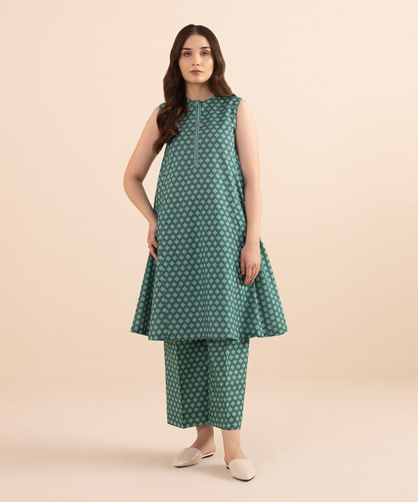 SAPPHIRE | UNSTITCHED 2 PIECE PRINTED LAWN SUIT