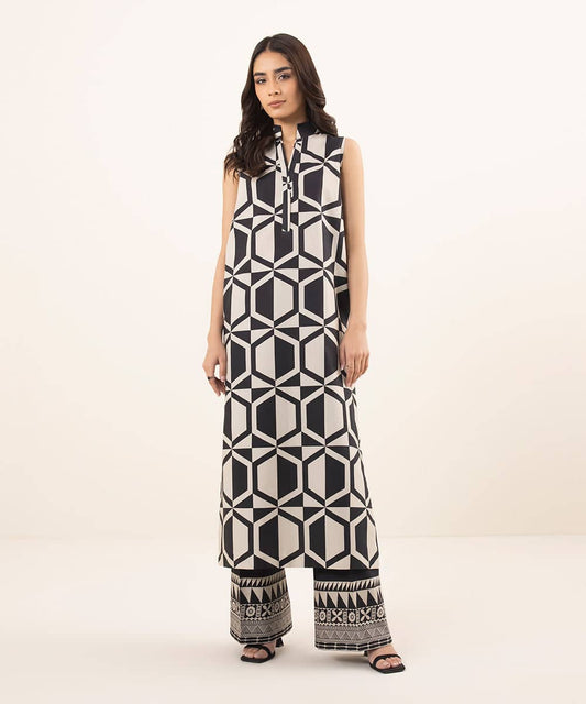 SAPPHIRE | UNSTITCHED 2 PIECE PRINTED CAMBRIC SUIT