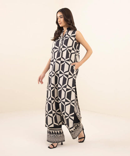 SAPPHIRE | UNSTITCHED 2 PIECE PRINTED CAMBRIC SUIT