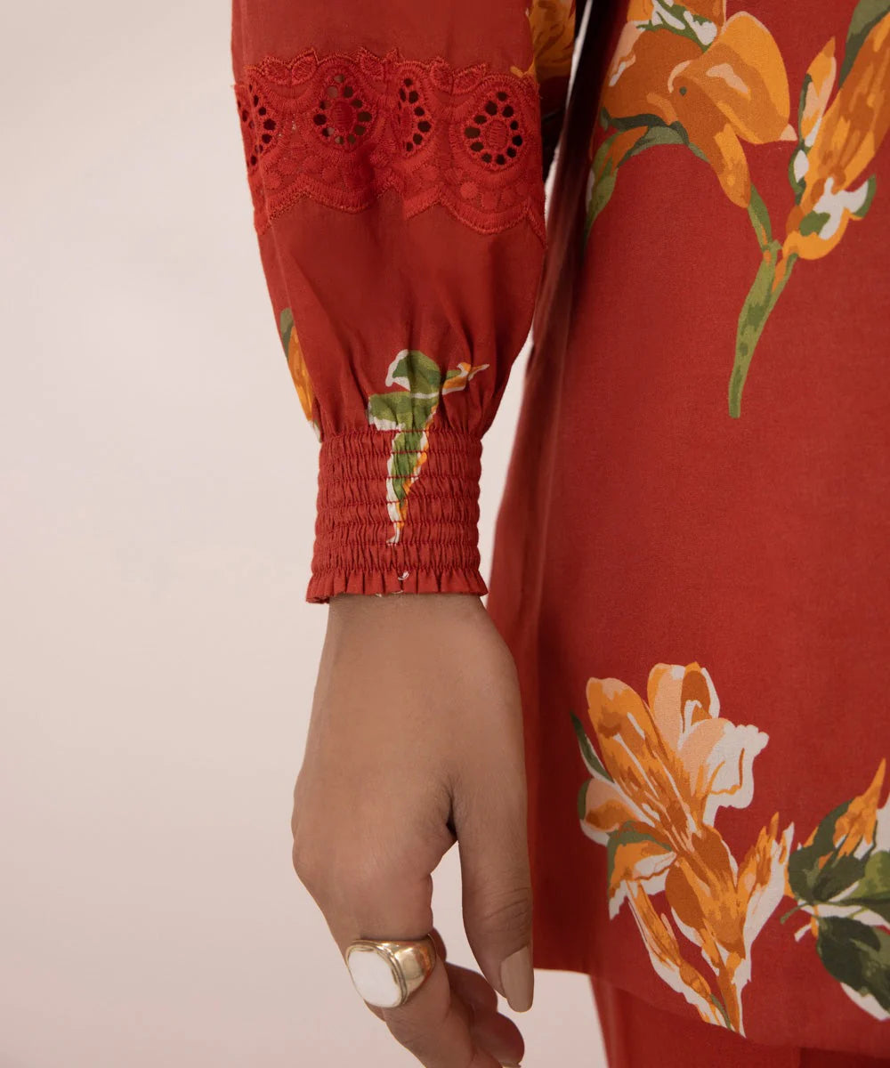SAPPHIRE | UNSTITCHED 2 PIECE PRINTED LAWN SUIT