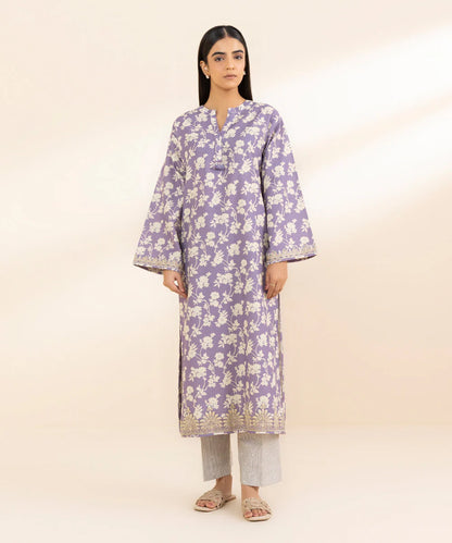 SAPPHIRE | UNSTITCHED 2 PIECE EMBROIDERED LIGHT KHADDAR SUIT