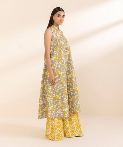 SAPPHIRE | UNSTITCHED 2 PIECE PRINTED LIGHT KHADDAR SUIT