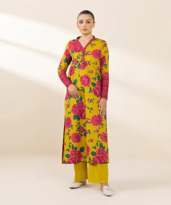 SAPPHIRE | UNSTITCHED 2 PIECE PRINTED COTTON VISCOSE SUIT