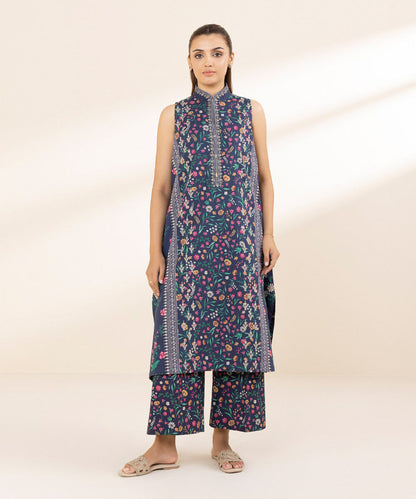 SAPPHIRE | UNSTITCHED 2 PIECE PRINTED LAWN SUIT
