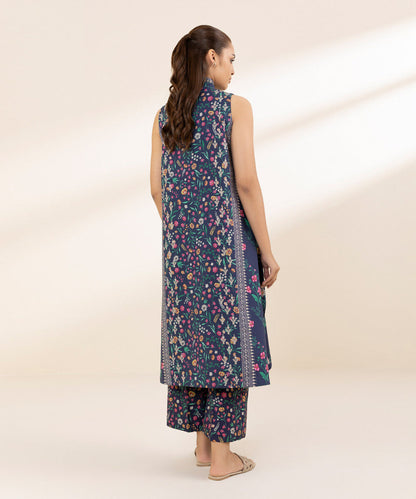 SAPPHIRE | UNSTITCHED 2 PIECE PRINTED LAWN SUIT
