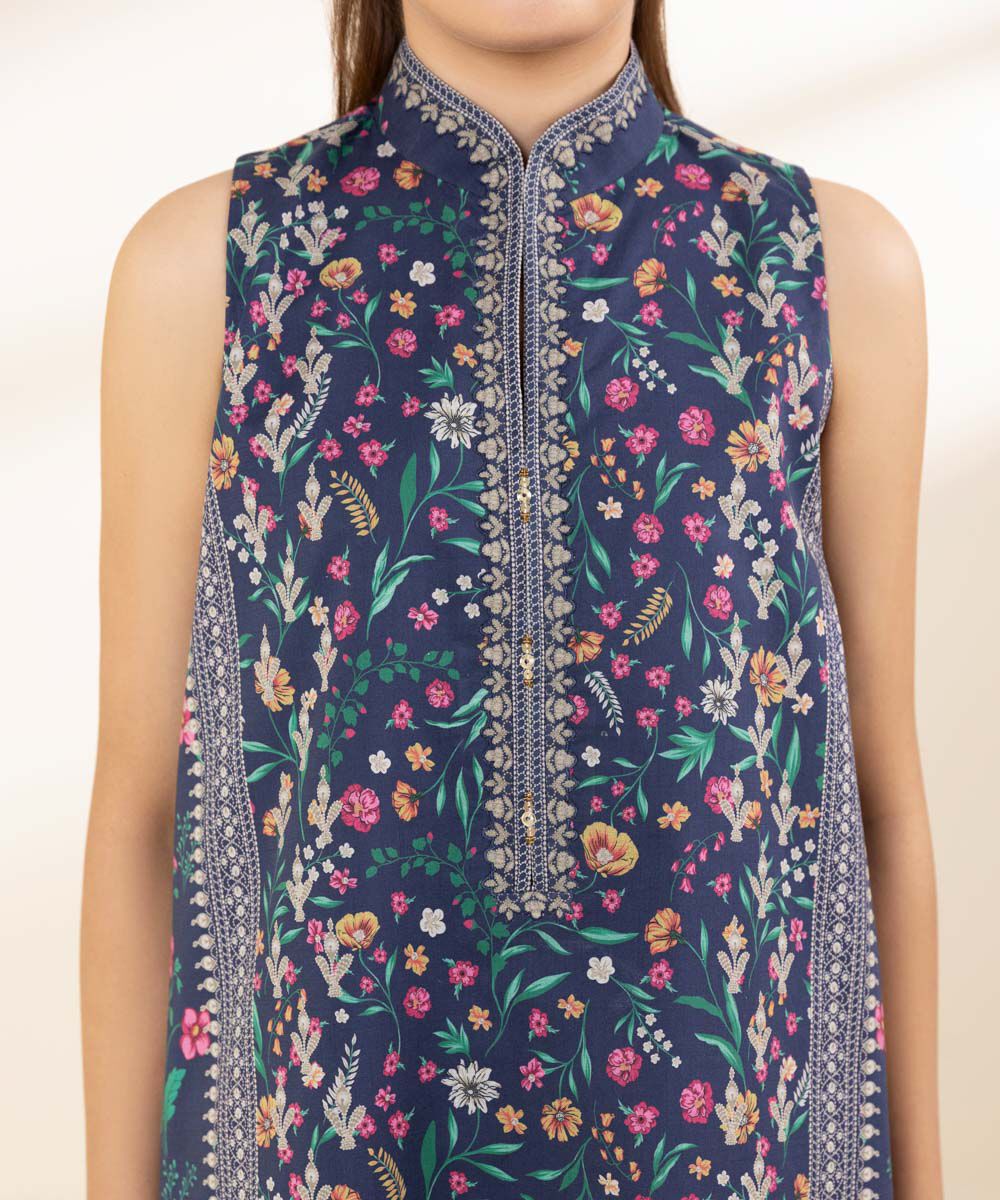 SAPPHIRE | UNSTITCHED 2 PIECE PRINTED LAWN SUIT