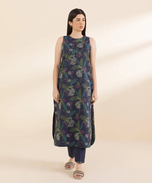 SAPPHIRE | UNSTITCHED 2 PIECE PRINTED LAWN SUIT