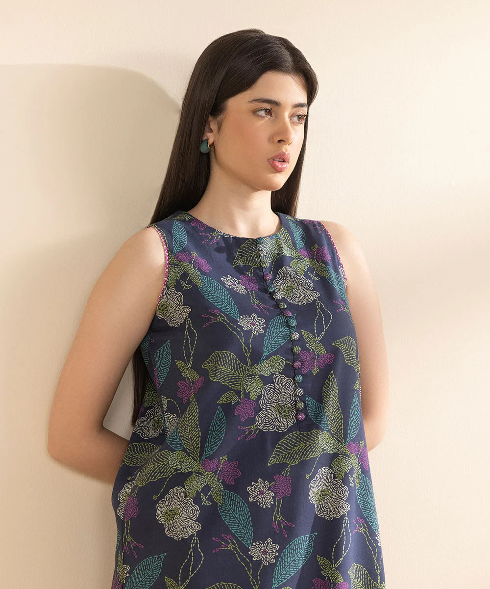 SAPPHIRE | UNSTITCHED 2 PIECE PRINTED LAWN SUIT