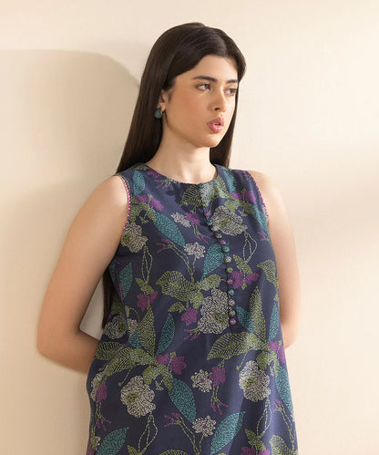SAPPHIRE | UNSTITCHED 2 PIECE PRINTED LAWN SUIT