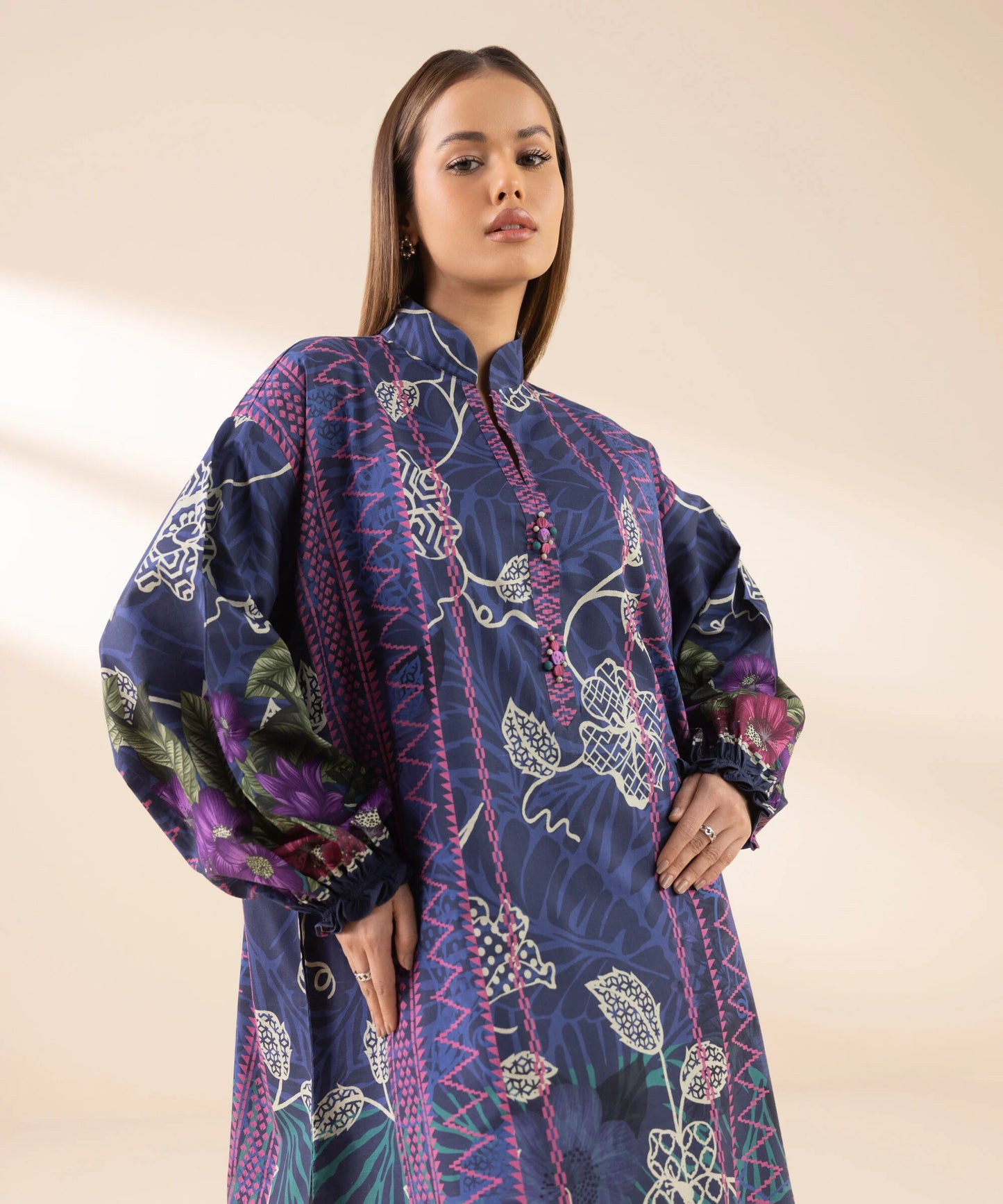 SAPPHIRE | UNSTITCHED 2 PIECE PRINTED LAWN SUIT