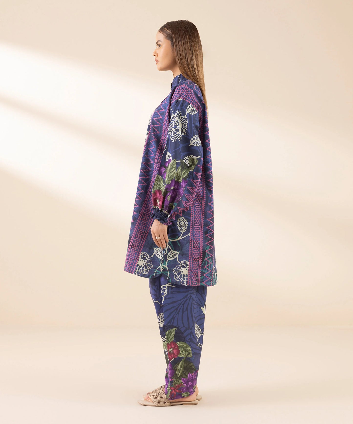 SAPPHIRE | UNSTITCHED 2 PIECE PRINTED LAWN SUIT
