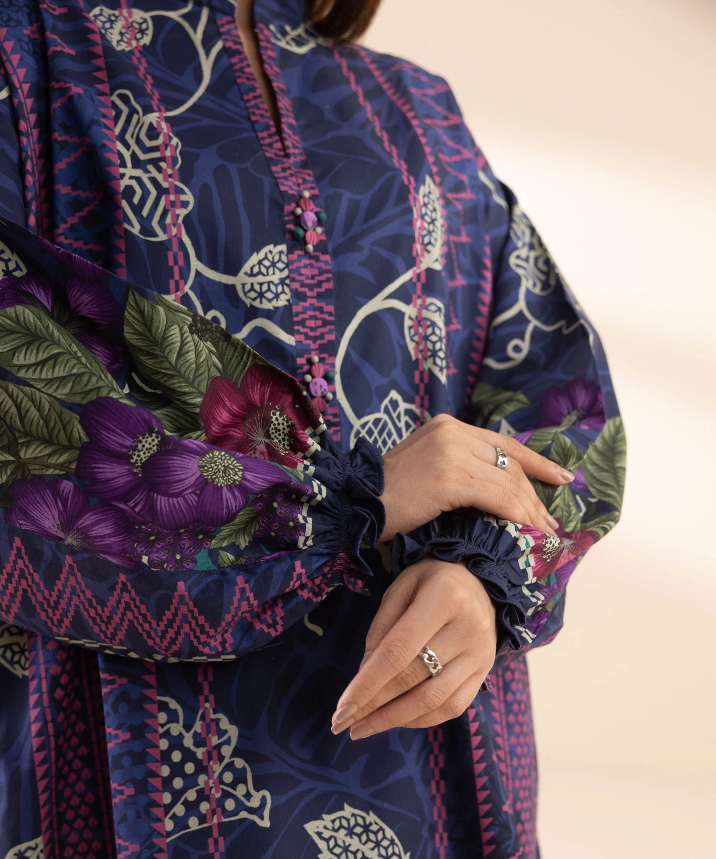 SAPPHIRE | UNSTITCHED 2 PIECE PRINTED LAWN SUIT