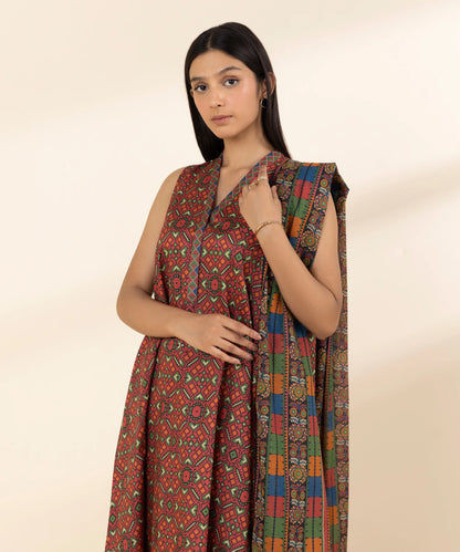 SAPPHIRE | UNSTITCHED 3 PIECE PRINTED LAWN SUIT