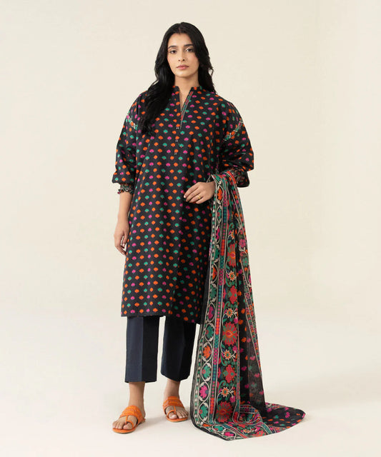 SAPPHIRE | UNSTITCHED 3 PIECE PRINTED LAWN SUIT