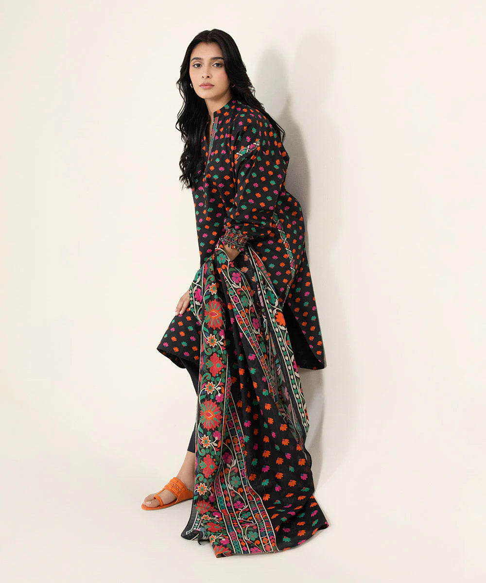 SAPPHIRE | UNSTITCHED 3 PIECE PRINTED LAWN SUIT