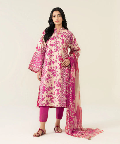 SAPPHIRE | UNSTITCHED 3 PIECE PRINTED LAWN SUIT