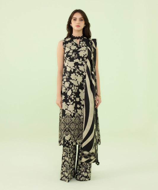 SAPPHIRE | UNSTITCHED 3 PIECE PRINTED LAWN SUIT