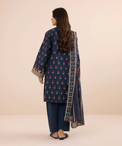 SAPPHIRE | UNSTITCHED 3 PIECE PRINTED LAWN SUIT