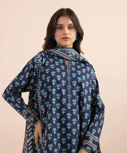 SAPPHIRE | UNSTITCHED 3 PIECE PRINTED LAWN SUIT
